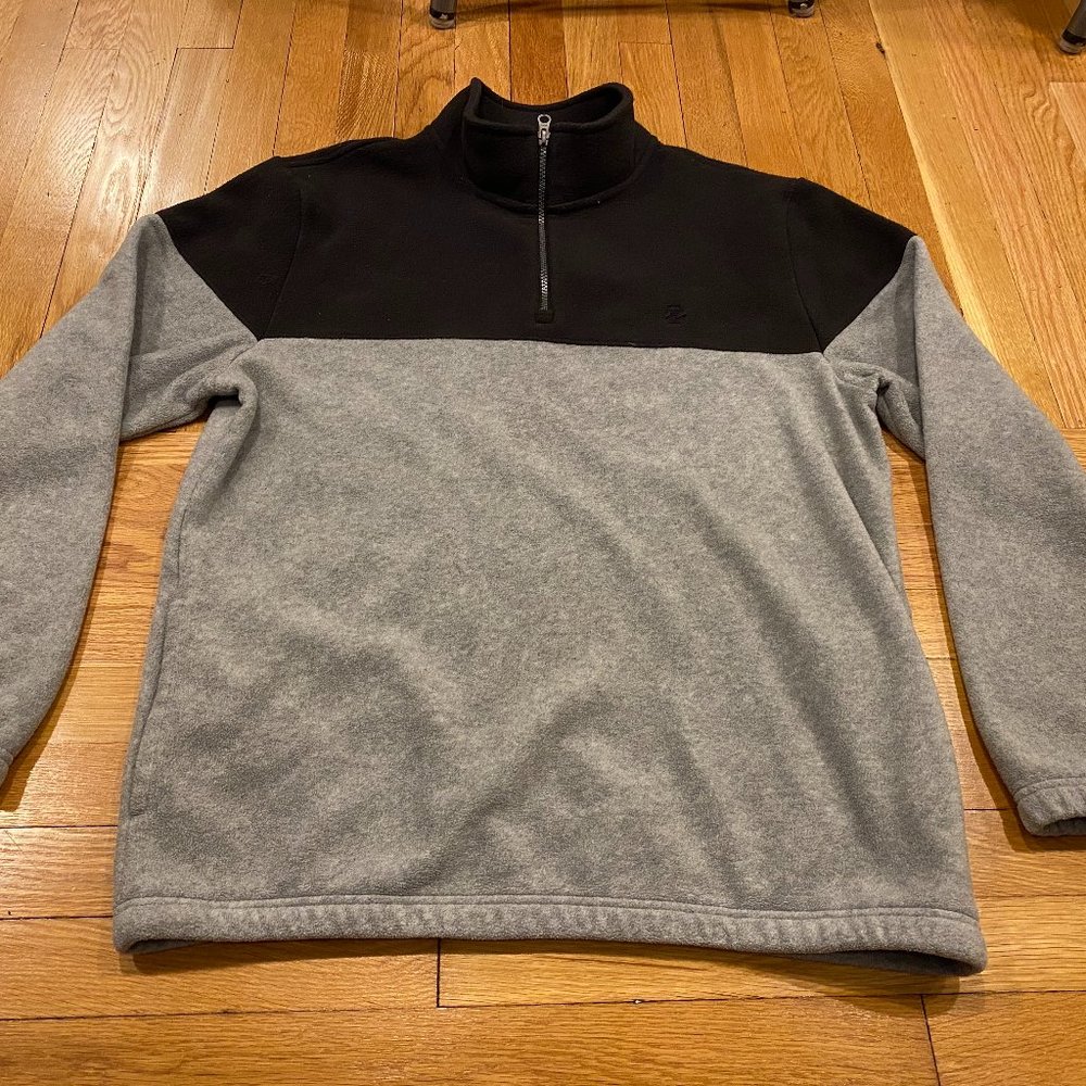 IZOD 1/4 Zip Fleece Sweater - Size Large